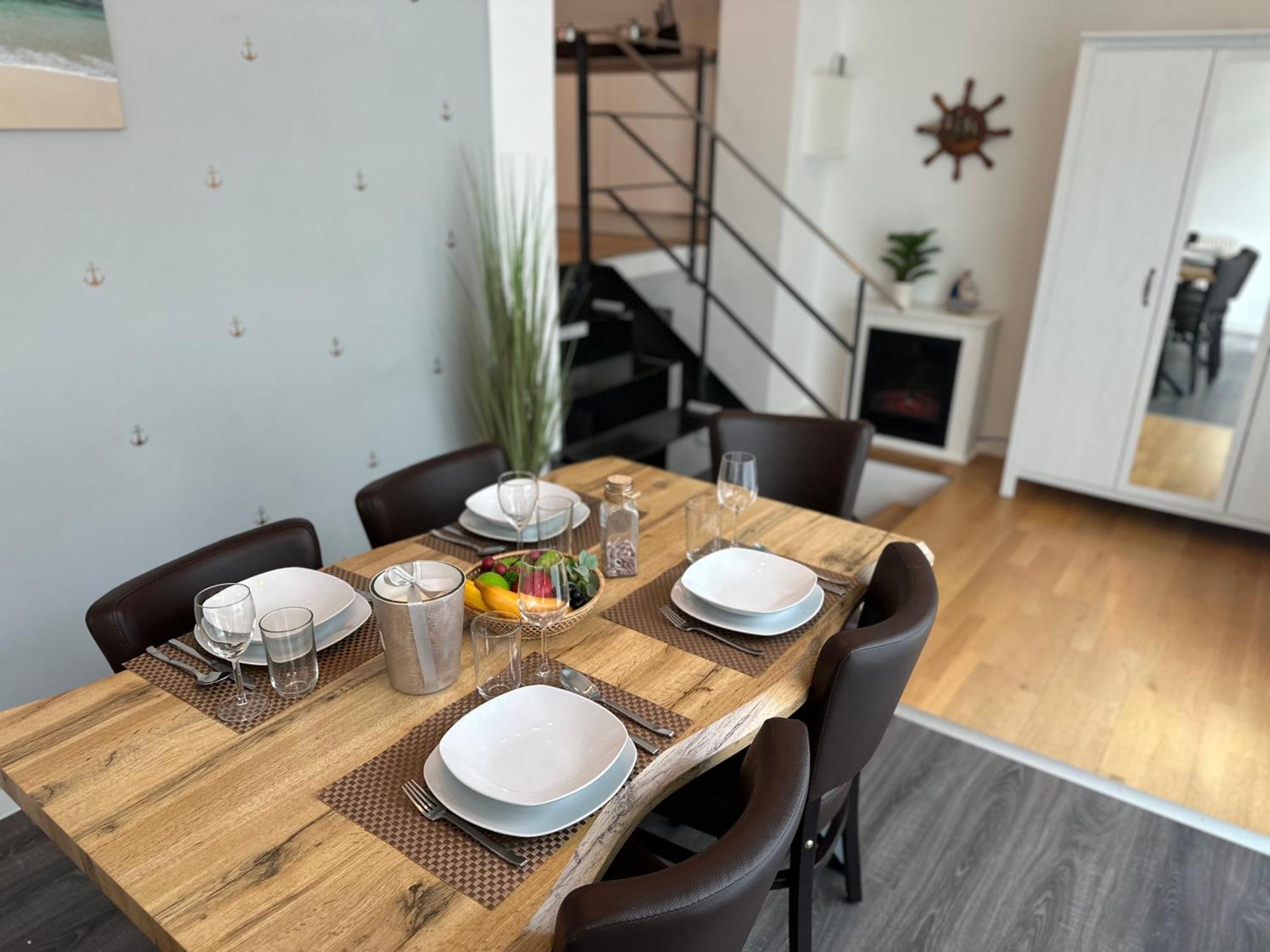 Ferienwohnung Nautica 450M Zum Strand Familienfreundlich Rostock Bagian luar foto
