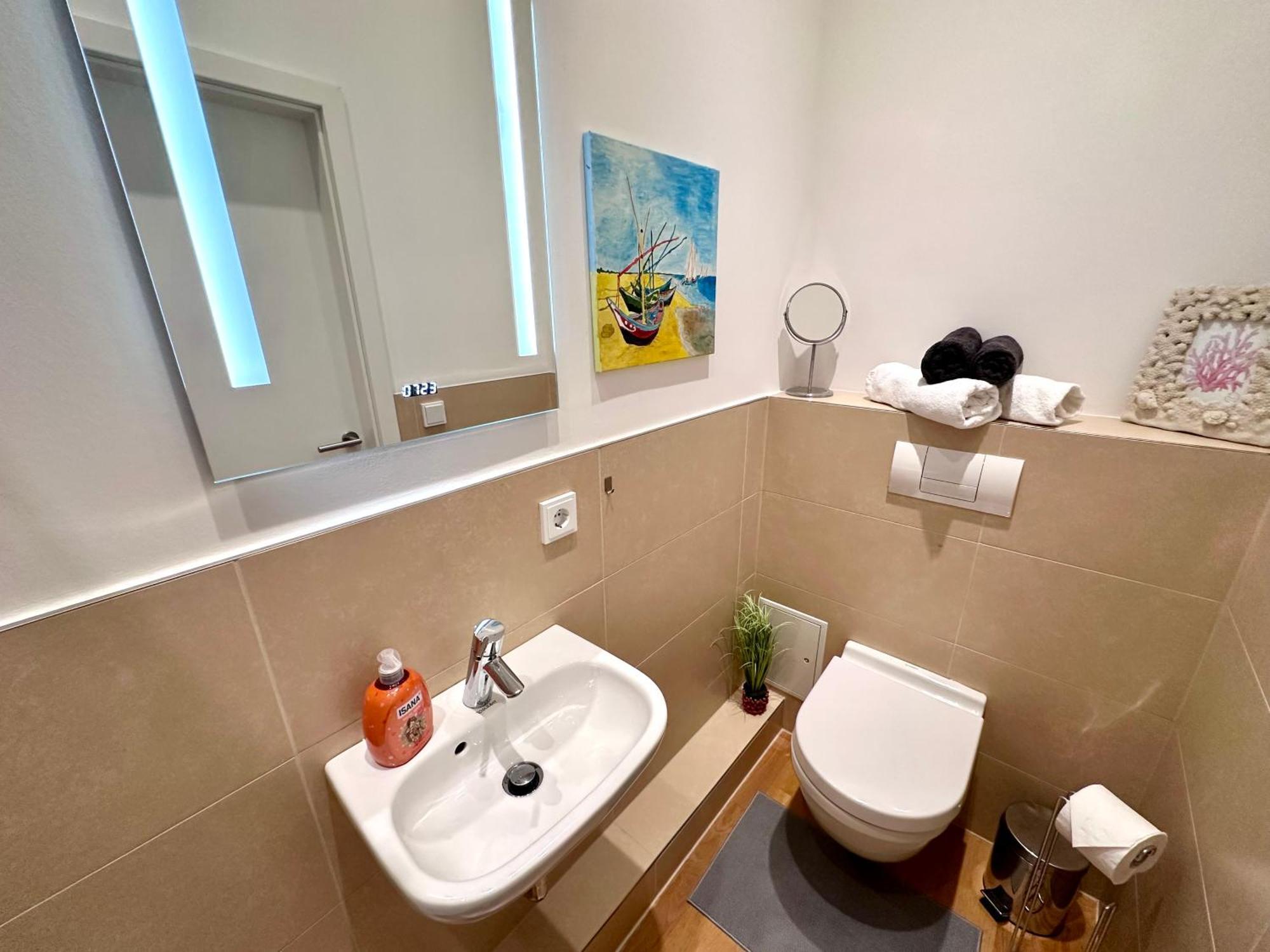 Ferienwohnung Nautica 450M Zum Strand Familienfreundlich Rostock Bagian luar foto